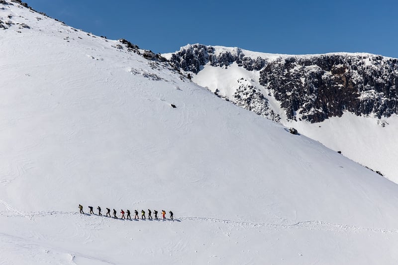Hiking in the mountains